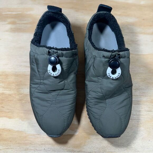 Rag and Bone Nylon Olive Green Slip-On Sneakers Women’s Size 6.5 - Picture 2 of 8